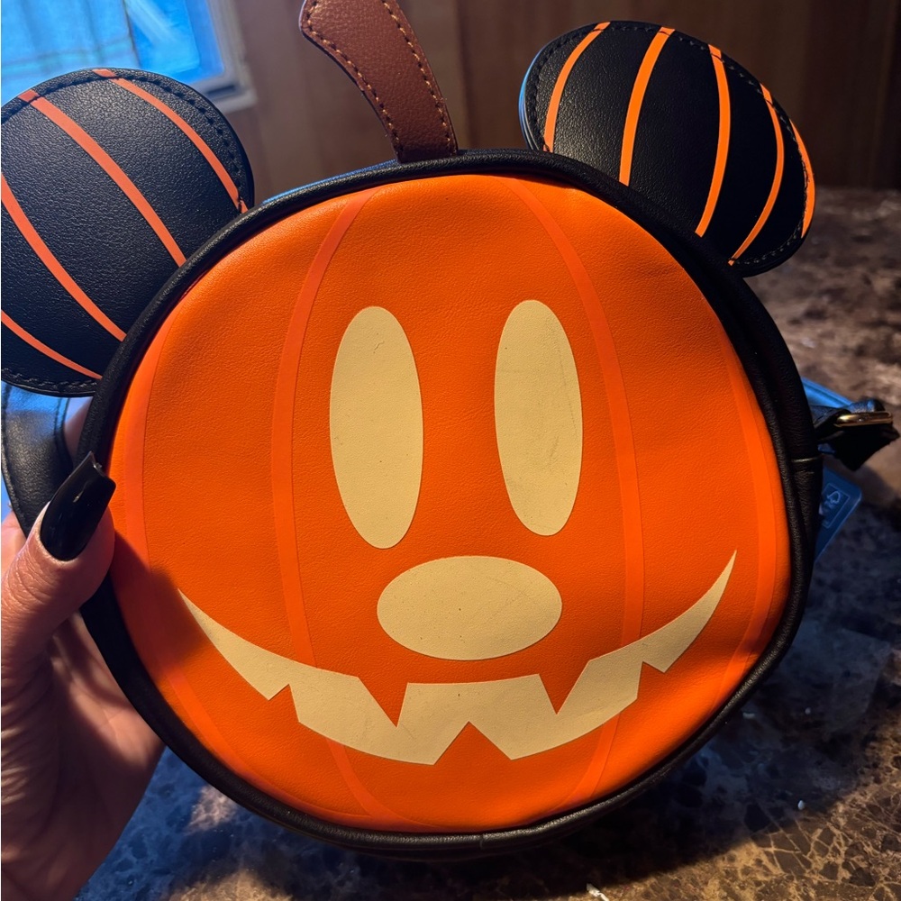 mickey mouse jack-o-latern purse